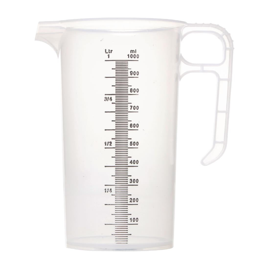 Pro-Measures Polypropylene Measuring Jug 1Ltr - FD326 Pro-Measures