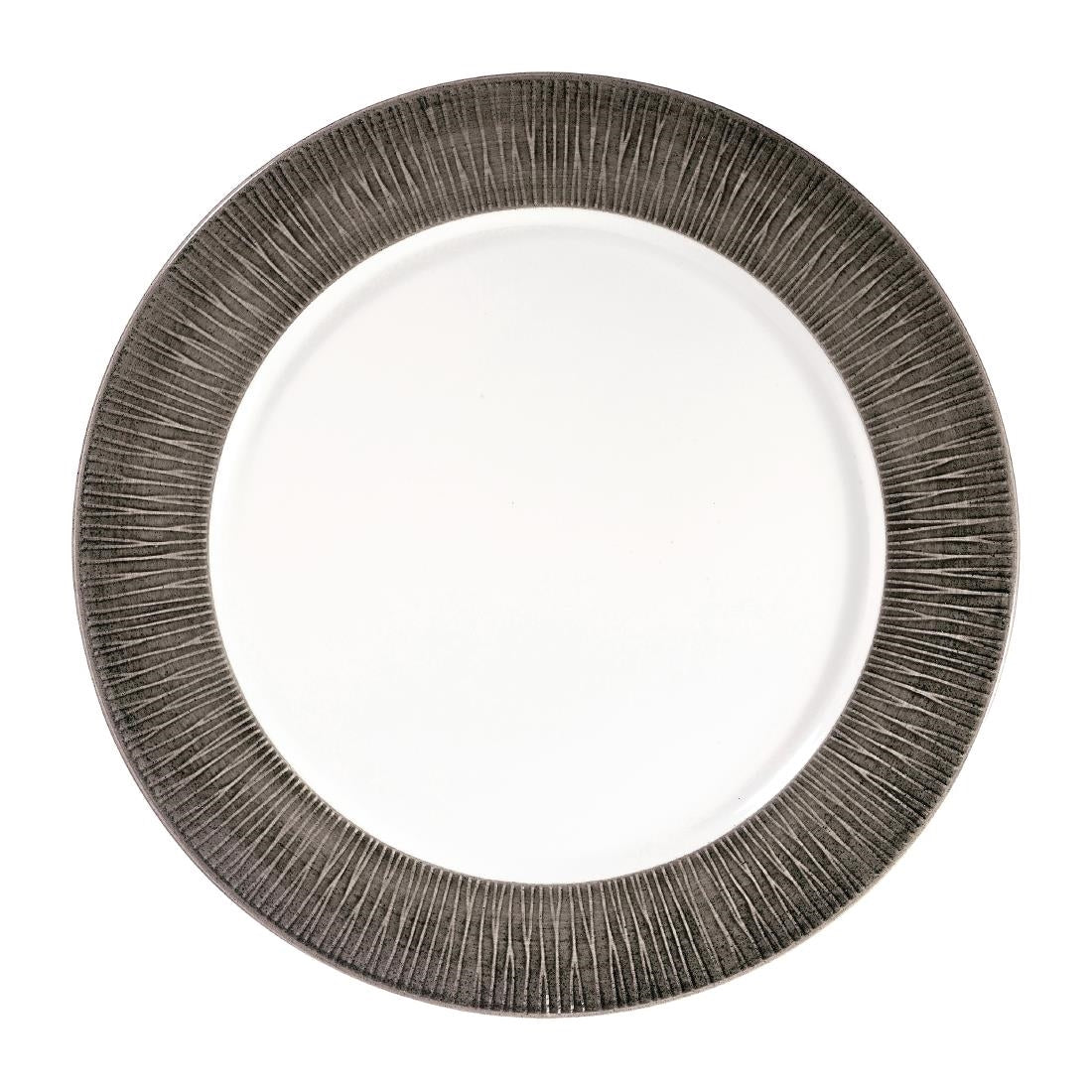 Churchill Bamboo Spinwash Footed Plates Dusk 305mm (Pack of 12) - FD810 Plates Churchill