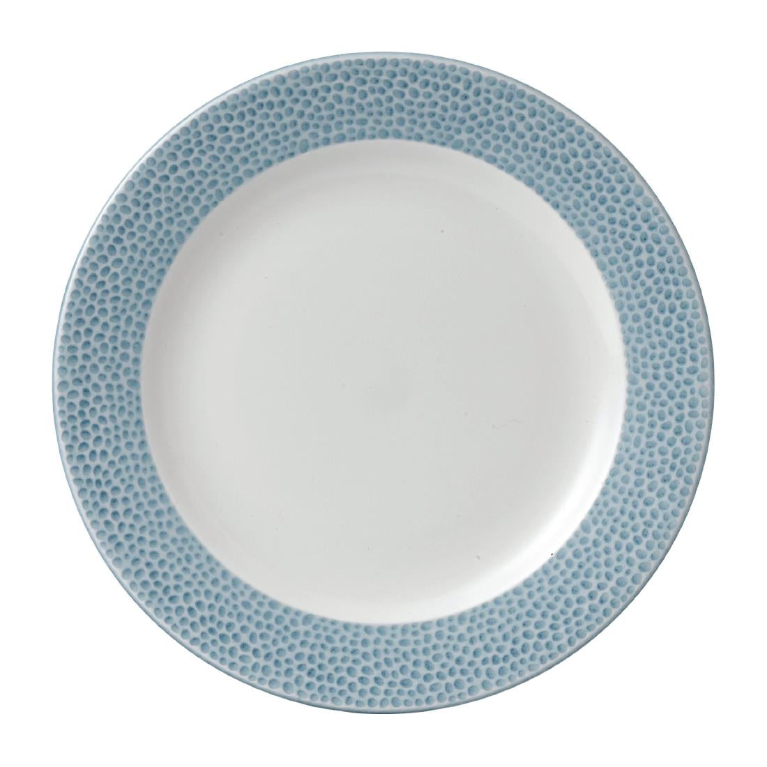 Churchill Isla Spinwash Profile Footed Plates Ocean Blue 232mm (Pack of 12) - FD838 Plates Churchill