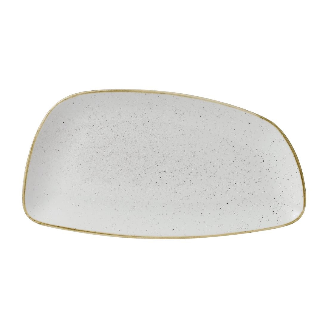 Churchill Stonecast Oval Plates Barley White 349x171mm (Pack of 6) - FD842 Plates Churchill