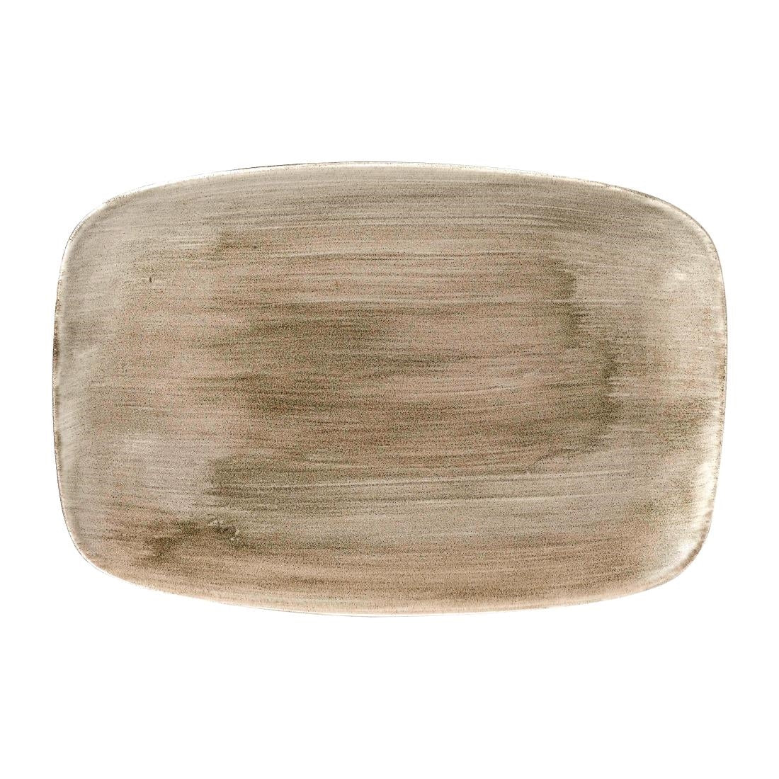 Churchill Stonecast Patina Antique Taupe Oblong Chefs Plate 343mm (Pack of 6) - FD845 Plates Churchill