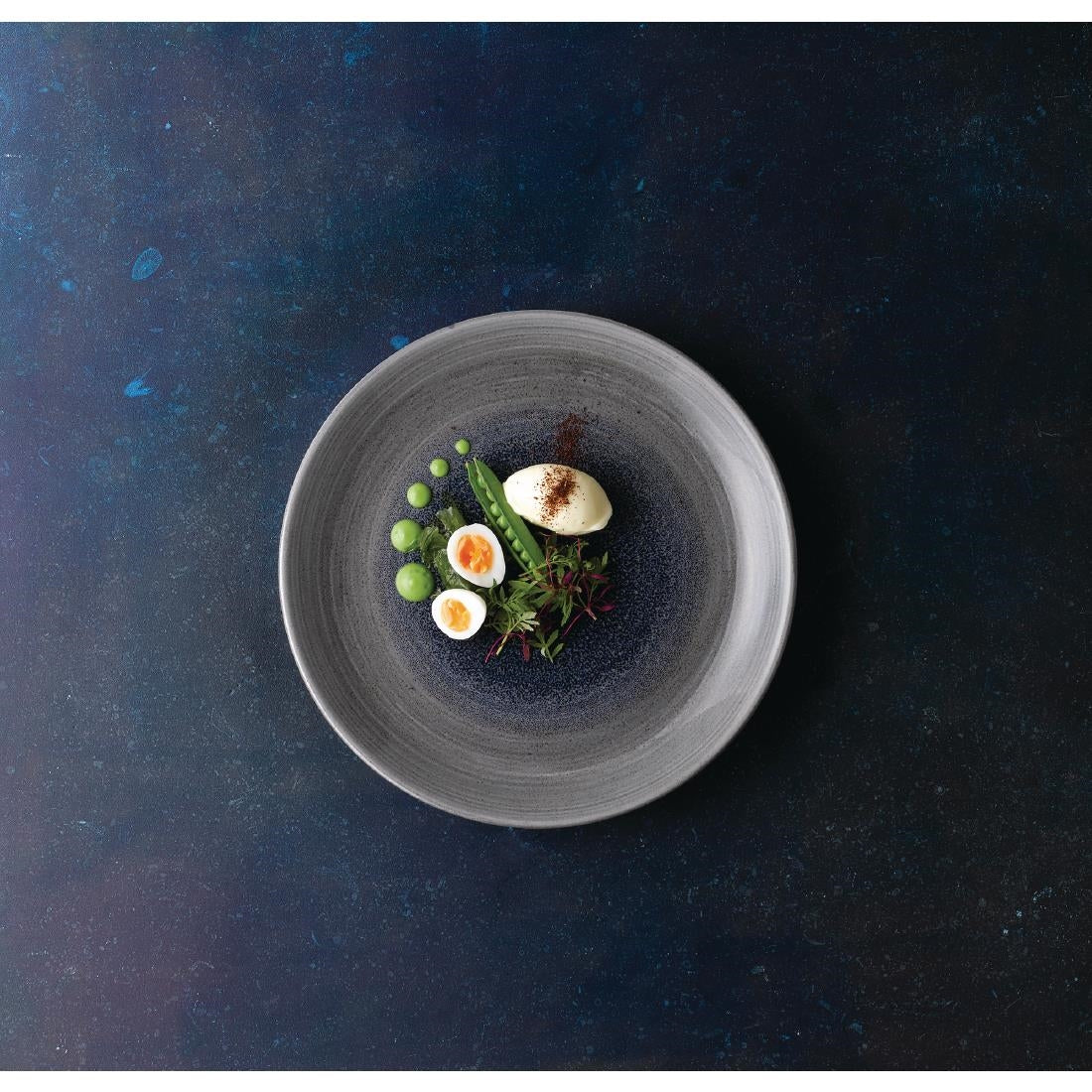 Churchill Stonecast Aqueous Grey Evolve Coupe Plate 10.25" (Box 12) (Direct) - FD849 Plates Churchill