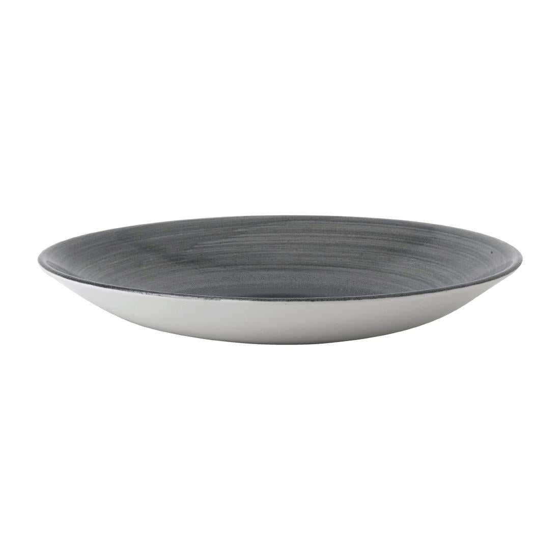 Churchill Stonecast Aqueous Deep Coupe Plates Grey 279mm (Pack of 12) - FD855 Plates Churchill