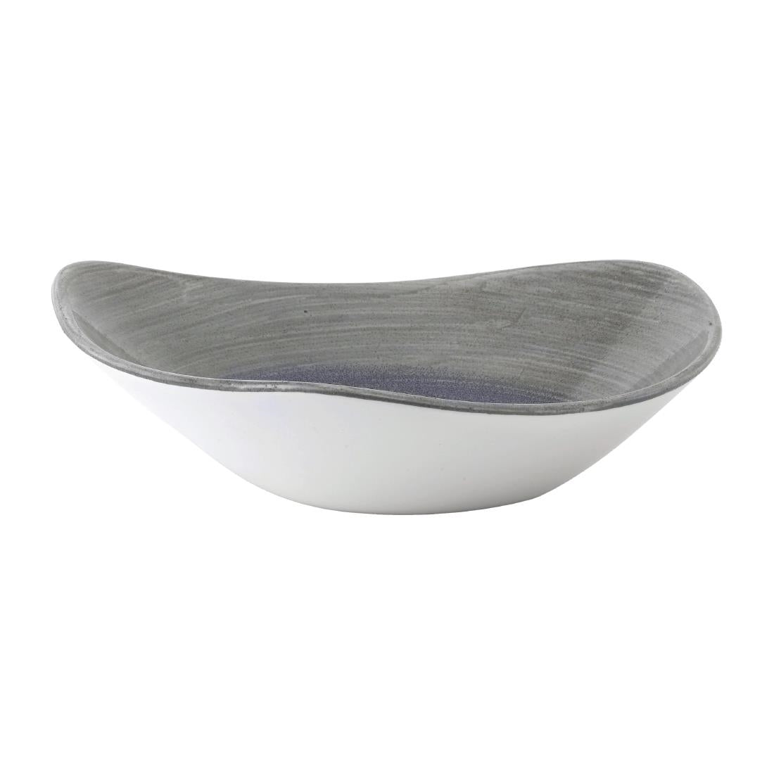 Churchill Stonecast Aqueous Lotus Bowl Grey 229mm (Pack of 12) - FD861 Bowls Churchill