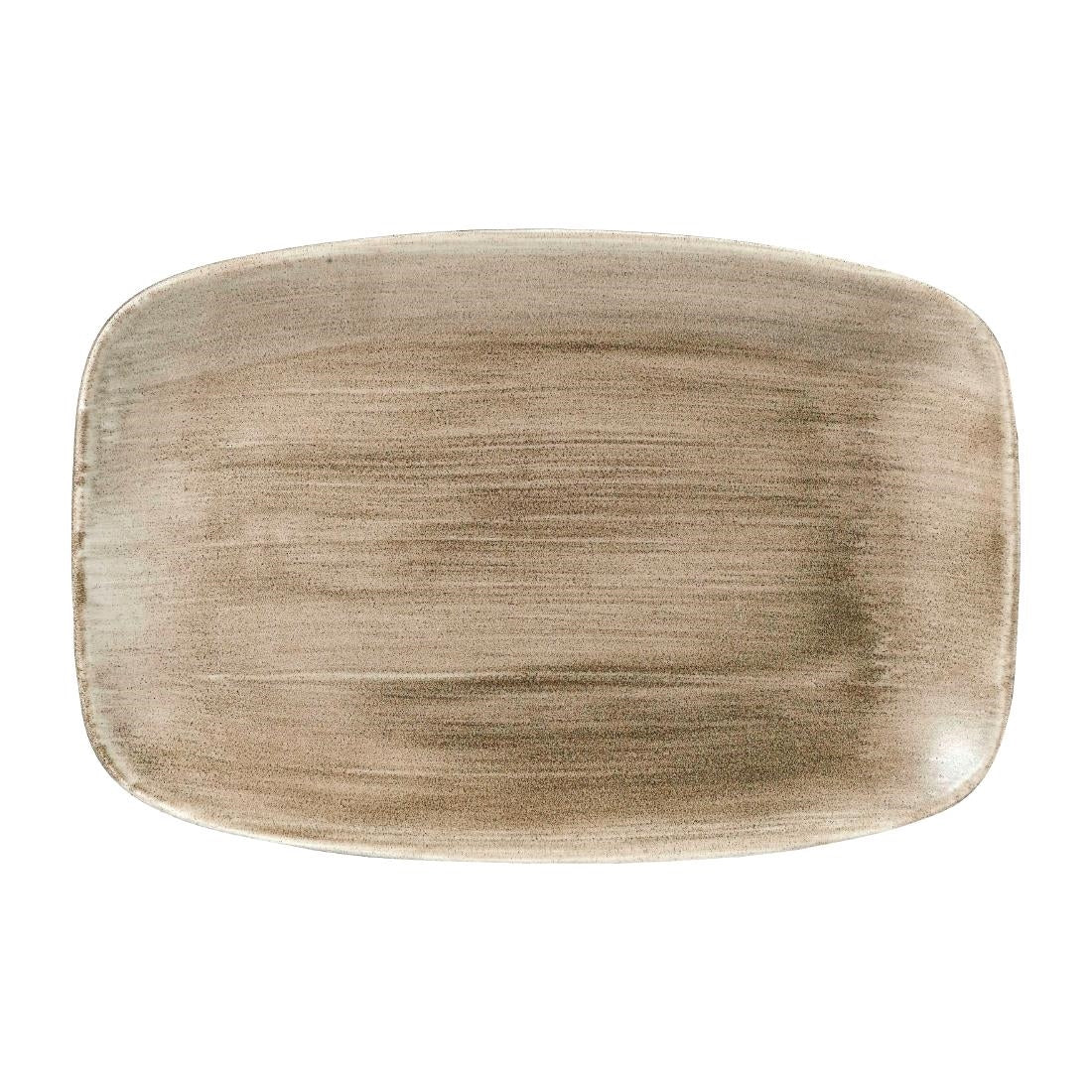 Churchill Stonecast Patina Oblong Plates Antique Taupe 305x198mm (Pack of 6) - FD862 Plates Churchill