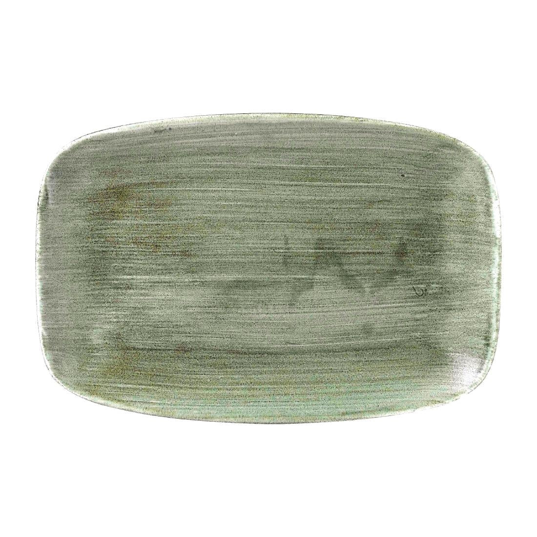 Churchill Stonecast Patina Oblong Plates Burnished Green 305x198mm (Pack of 6) - FD865 Plates Churchill