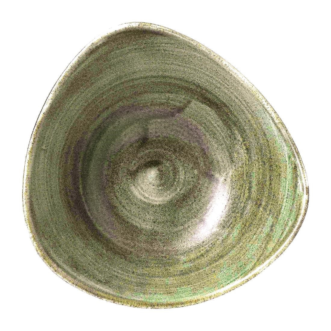Churchill Stonecast Patina Lotus Bowl Burnished Green 178mm (Pack of 12) - FD867 Bowls Churchill