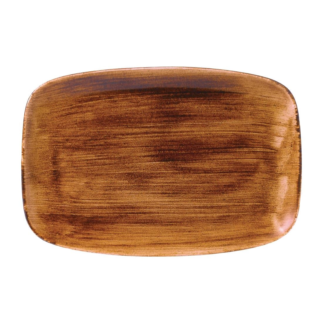 Churchill Stonecast Patina Oblong Plates Vintage Copper 343x235mm (Pack of 6) - FD874 Plates Churchill