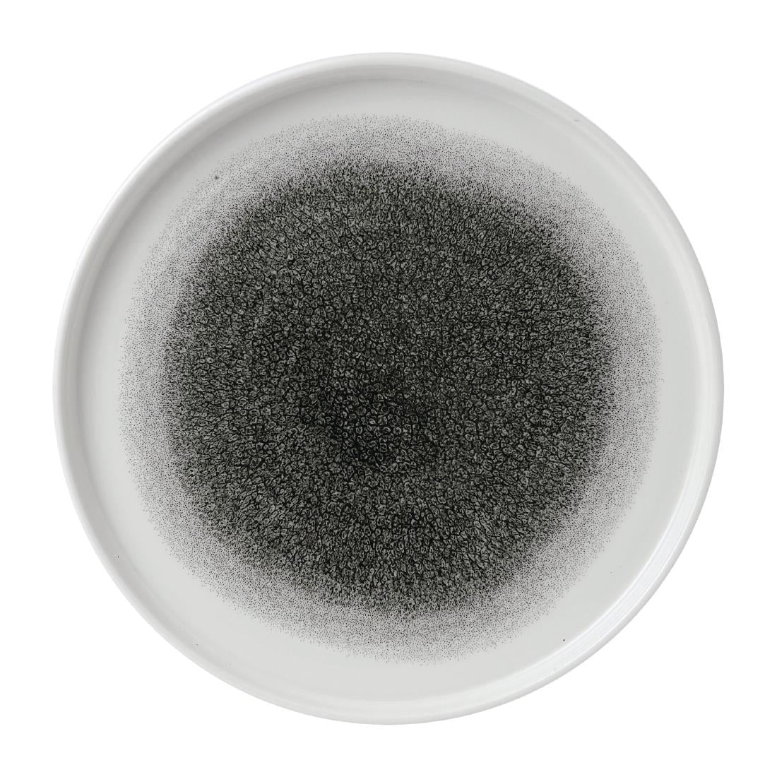 Churchill Raku Walled Plates Quartz Black 260mm (Pack of 6) - FD885 Plates Churchill