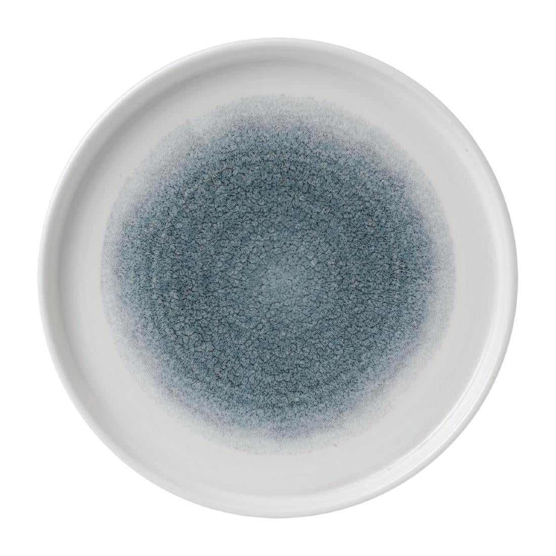 Churchill Raku Walled Plates Topaz Blue 218mm(Pack of 6) - FD886 Plates Churchill