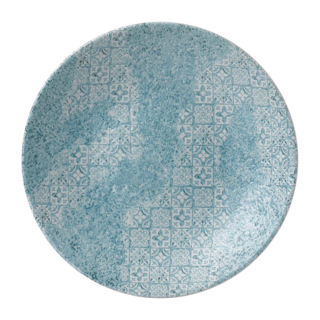 Churchill Med Tiles Deep Coupe Plates Aquamarine 239mm (Pack of 12) - FD896 Plates Churchill