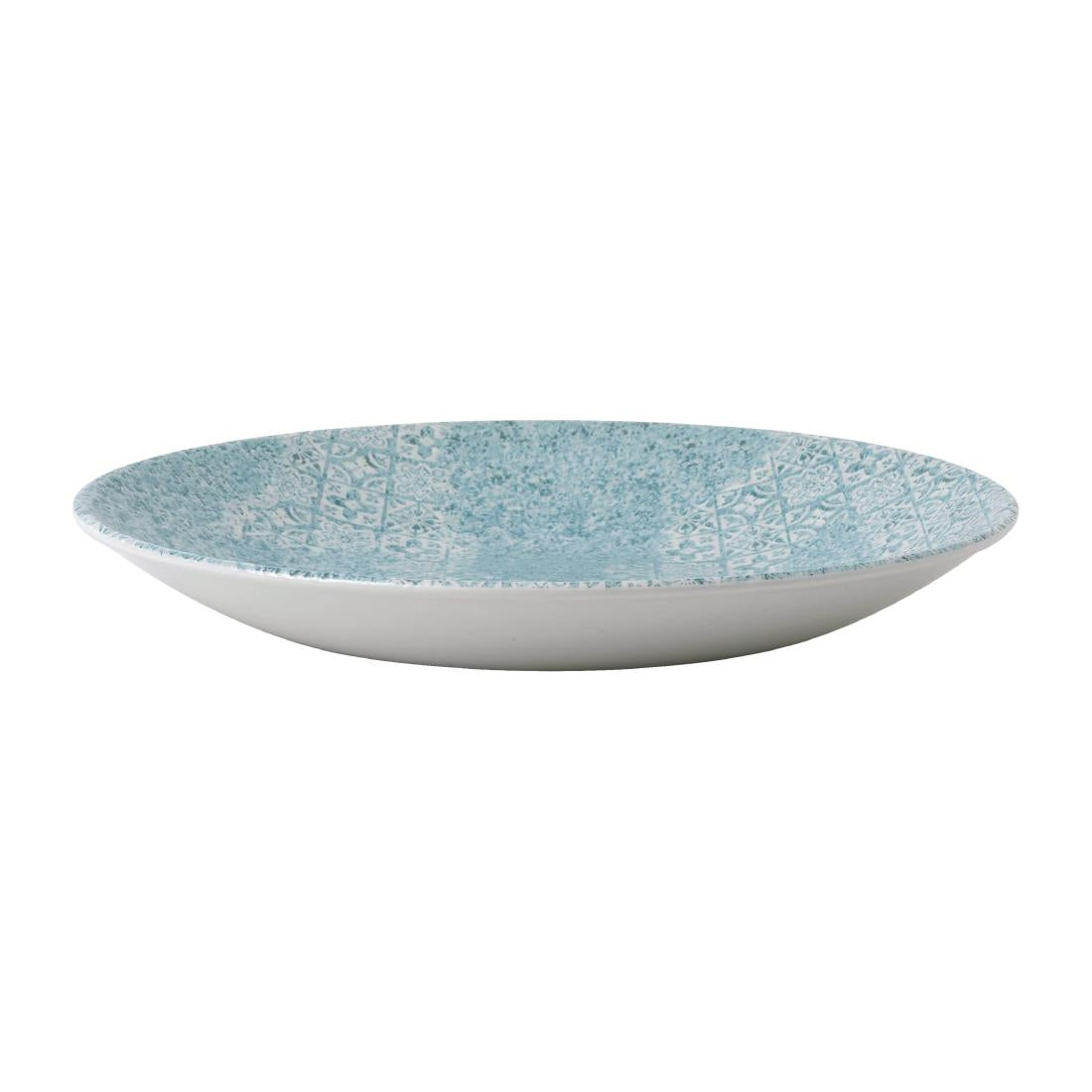 Churchill Med Tiles Deep Coupe Plates Aquamarine 239mm (Pack of 12) - FD896 Plates Churchill