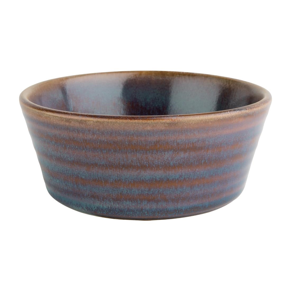 Olympia Cavolo Flat Round Bowls Iridescent 143mm (Pack of 6) - FD912 Bowls Olympia