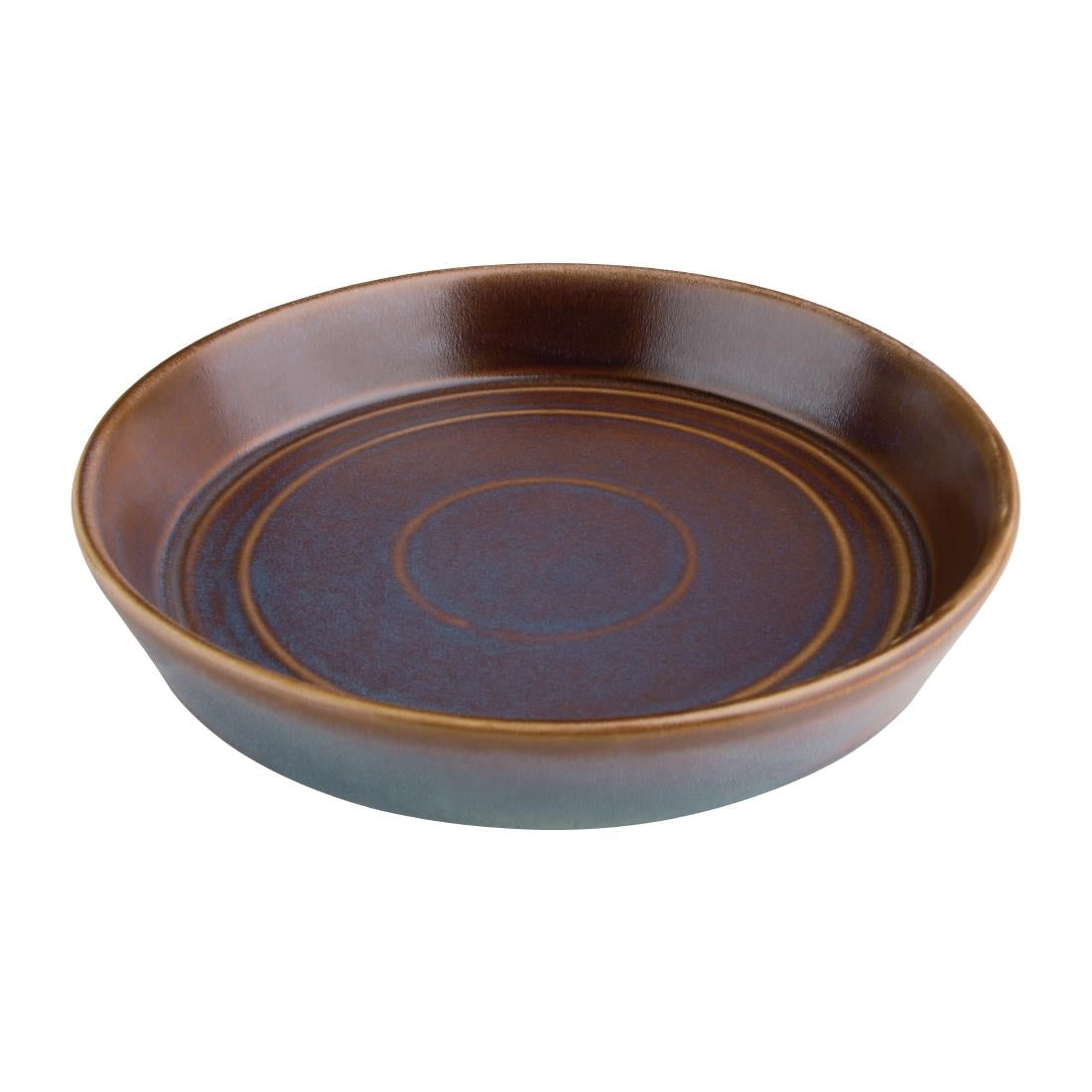 Olympia Cavolo Flat Round Bowls Iridescent 220mm (Pack of 4) - FD913 Bowls Olympia