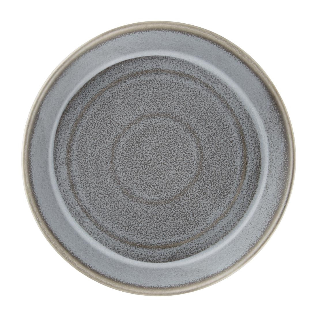 Olympia Cavolo Flat Round Bowls Charcoal Dusk 220mm (Pack of 4) - FD919 Bowls Olympia