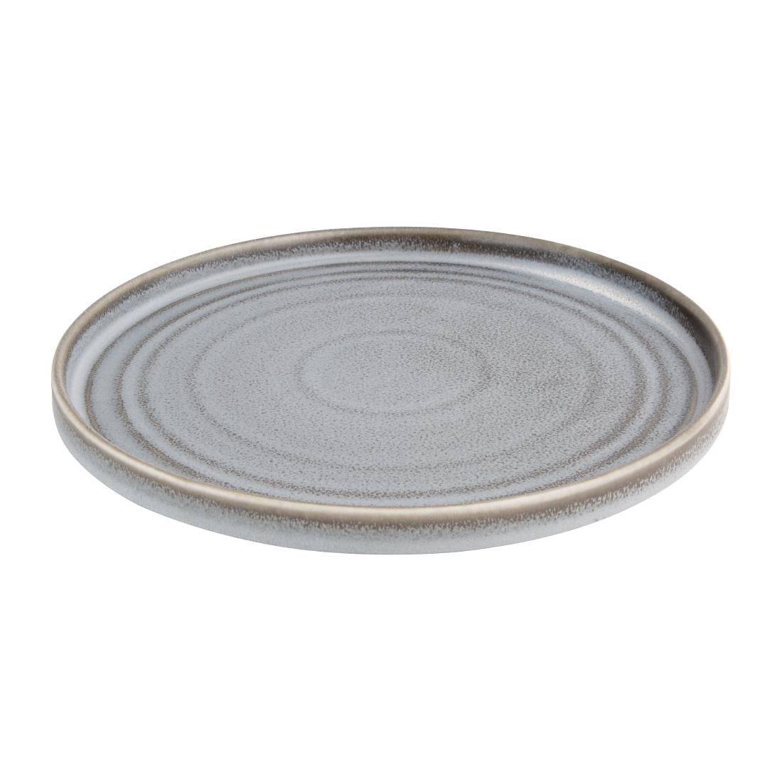 Olympia Cavolo Flat Round Plates Charcoal Dusk 270mm (Pack of 4) - FD922 Plates Olympia