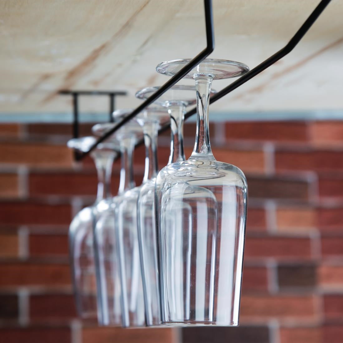 Olympia Wine Glass Rack Black 610mm - FD989 Olympia