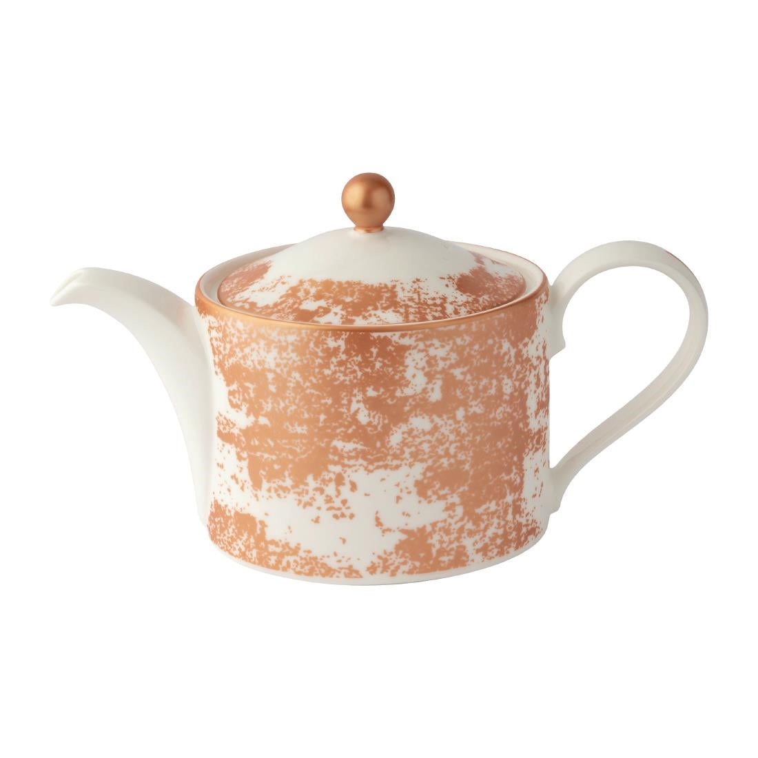 Royal Crown Derby Crushed Velvet Copper Charnwood Teapot 500ml - FE104 Royal Crown Derby Crockery Royal Crown Derby