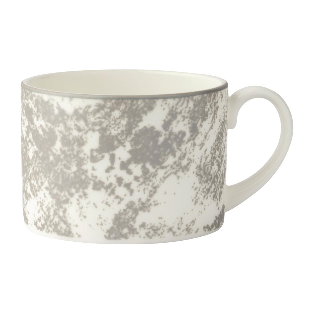 Royal Crown Derby Crushed Velvet Grey Charnwood Cup 220ml (Pack of 6) - FE115 Cups and Mugs Royal Crown Derby