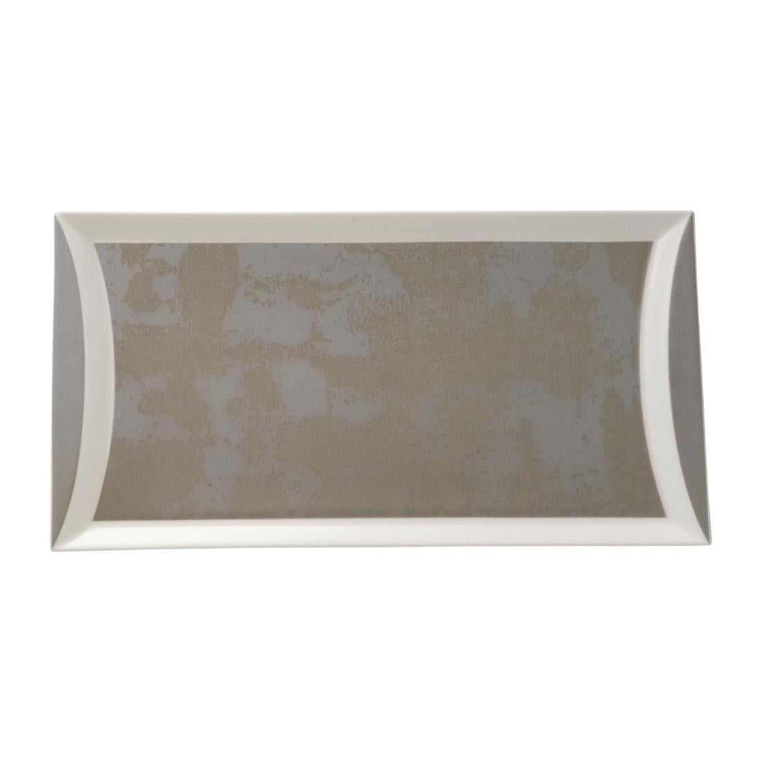 Royal Crown Derby Crushed Velvet Grey Rectangle Tray 320x160mm (Pack of 6) - FE125 Royal Crown Derby Crockery Royal Crown Derby