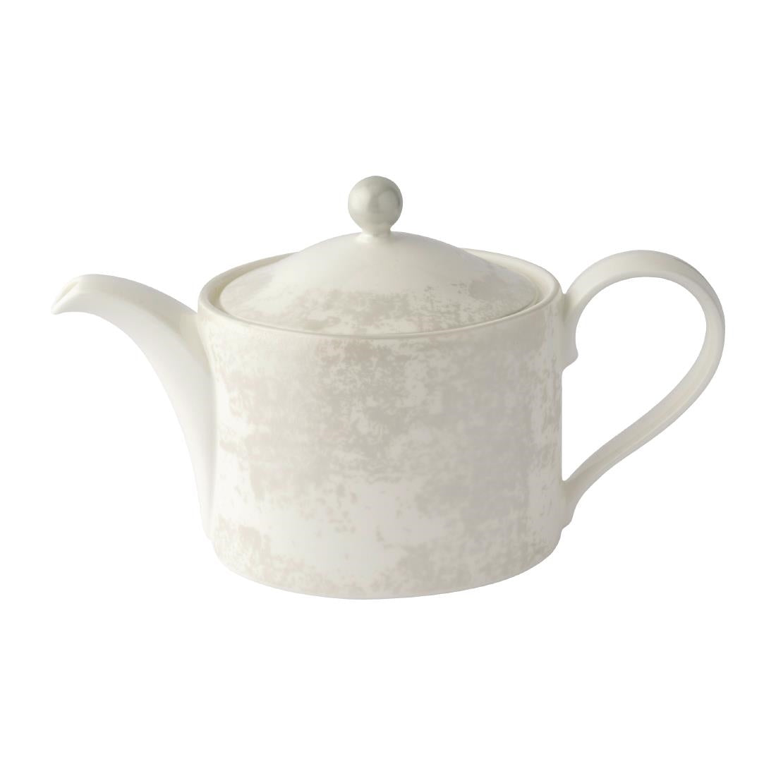 Royal Crown Derby Crushed Velvet Pearl Charnwood Teapot 500ml - FE132 Royal Crown Derby Crockery Royal Crown Derby