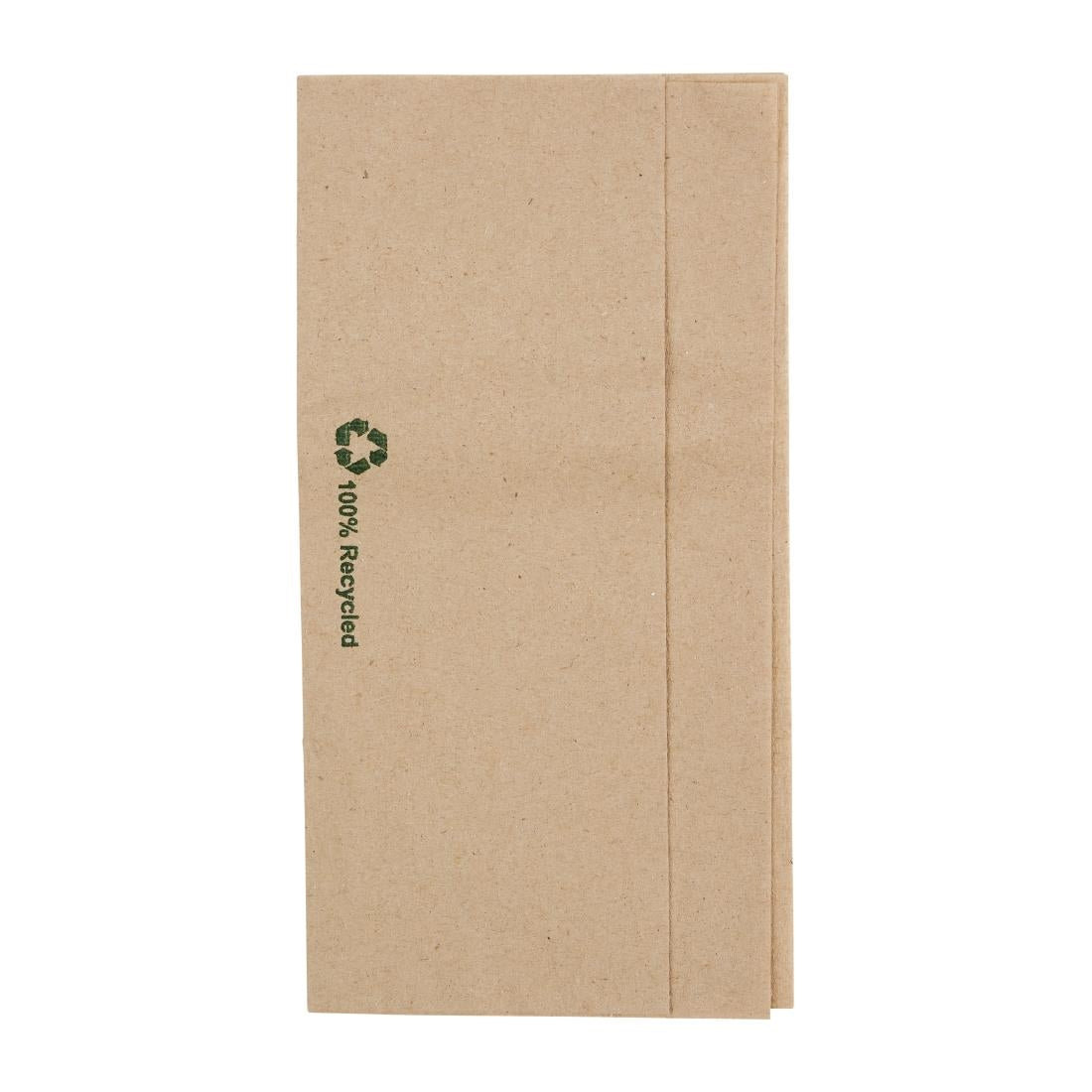 Fiesta Recyclable Recycled Lunch Napkin Kraft 32x30cm 1ply Dispenser Fold (Pack of 6000) - FE211  Fiesta