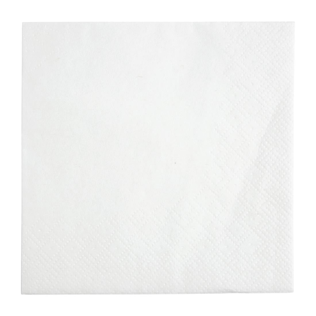 Fiesta Recyclable Cocktail Napkin White 24x24cm 2ply 1/4 Fold (Pack of 4000) - FE216  Fiesta