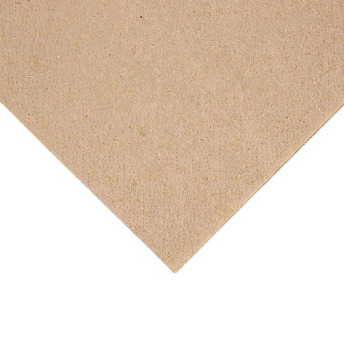 Fiesta Recyclable Recycled Cocktail Napkin Kraft 24x24cm 2ply 1/4 Fold (Pack of 4000) - FE217  Fiesta