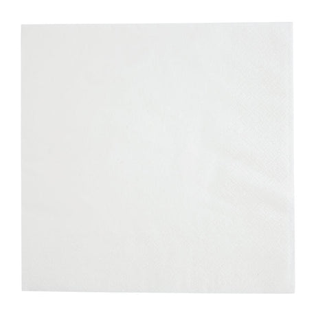 Fiesta Recyclable Lunch Napkin White 33x33cm 2ply 1/4 Fold (Pack of 2000) - FE219  Fiesta
