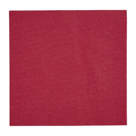 Fiesta Recyclable Lunch Napkin Bordeaux 33x33cm 2ply 1/4 Fold (Pack of 2000) - FE221  Fiesta