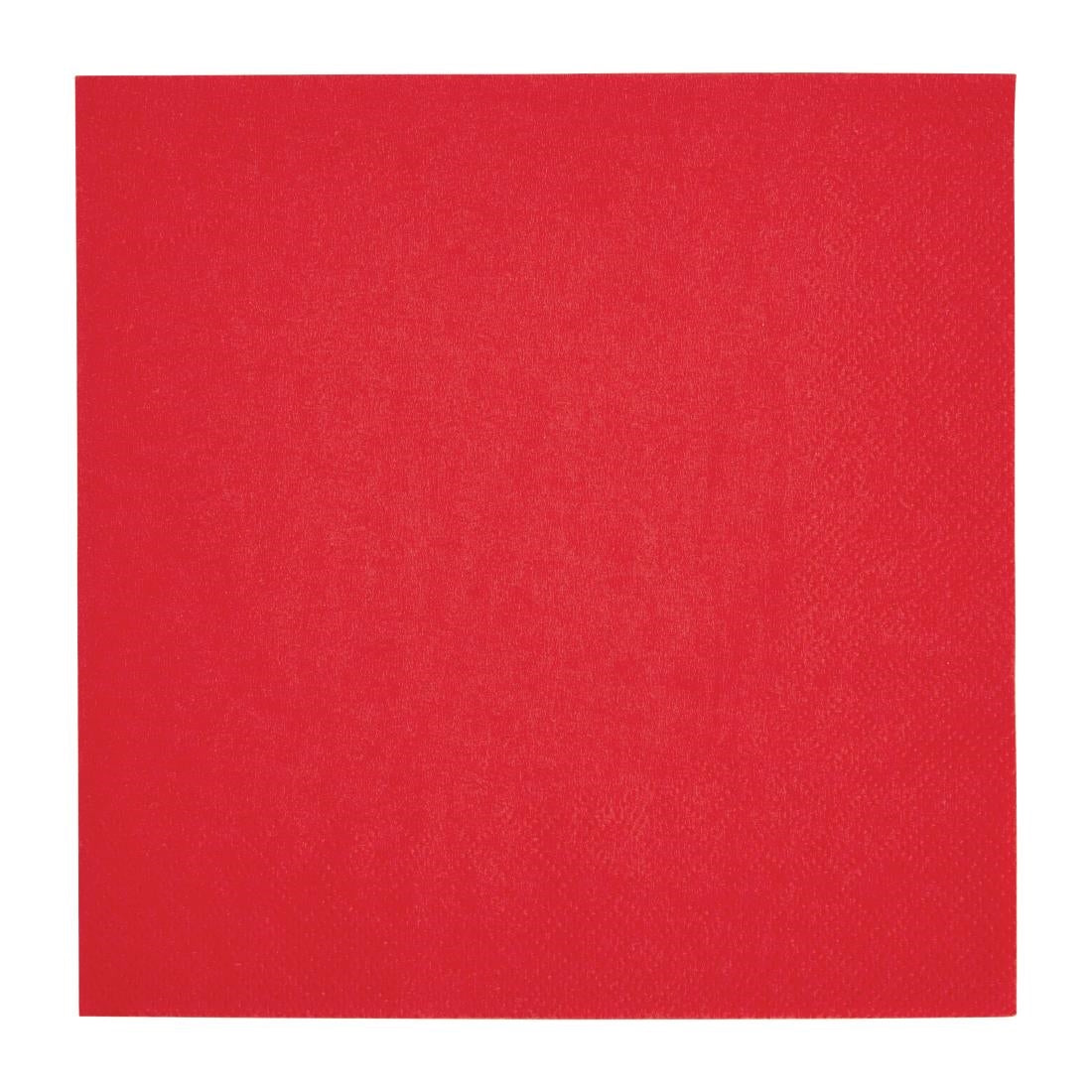 Fiesta Recyclable Lunch Napkin Red 33x33cm 2ply 1/4 Fold (Pack of 2000) - FE222  Fiesta