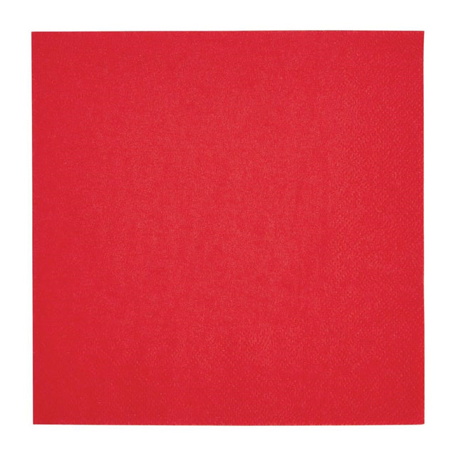 Fiesta Recyclable Lunch Napkin Red 33x33cm 2ply 1/4 Fold (Pack of 2000) - FE222  Fiesta