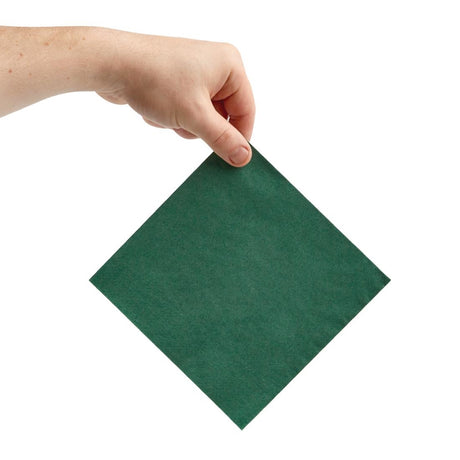 Fiesta Recyclable Lunch Napkin Green 33x33cm 2ply 1/4 Fold (Pack of 2000) - FE223  Fiesta