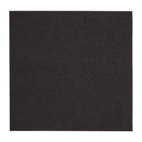 Fiesta Recyclable Lunch Napkin Black 33x33cm 2ply 1/4 Fold (Pack of 2000) - FE225  Fiesta