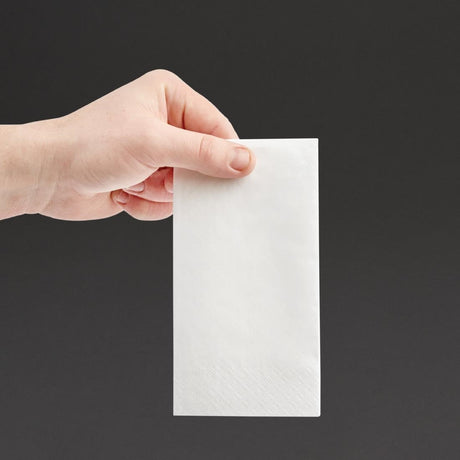 Fiesta Recyclable Lunch Napkin White 330x330mm 2ply 1/8 Fold (Pack of 2000) - FE227  Fiesta