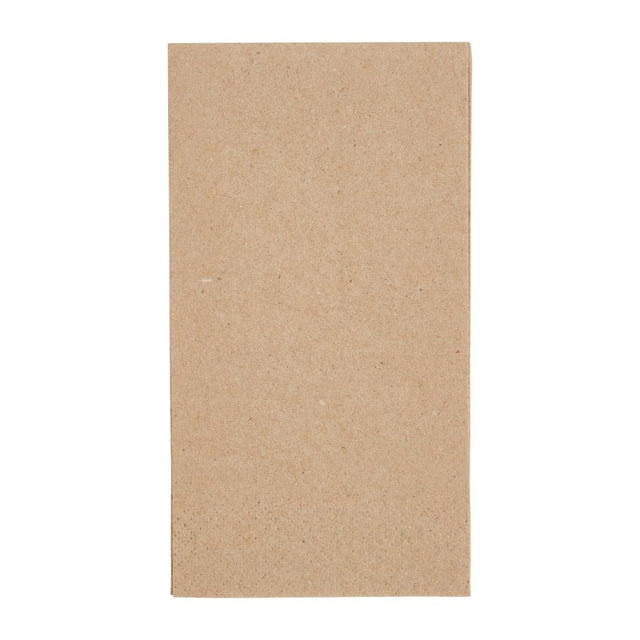 Fiesta Recyclable Recycled Lunch Napkin Kraft 33x33cm 2ply 1/8 Fold (Pack of 2000) - FE234  Fiesta
