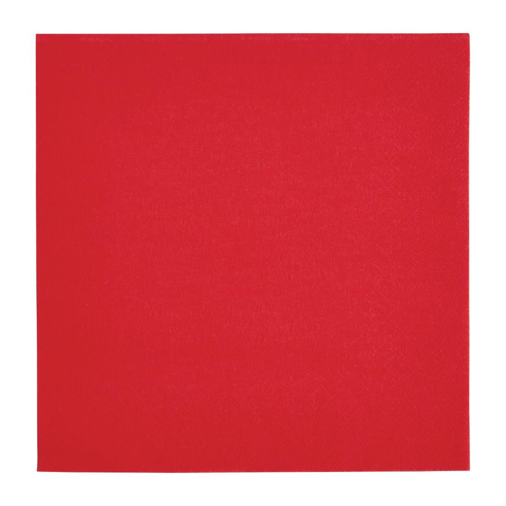 Fiesta Recyclable Dinner Napkin Red 40x40cm 2ply 1/4 Fold (Pack of 2000) - FE238  Fiesta