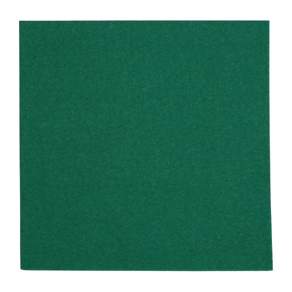 Fiesta Recyclable Dinner Napkin Dark Green 40x40cm 2ply 1/4 Fold (Pack of 2000) - FE239  Fiesta