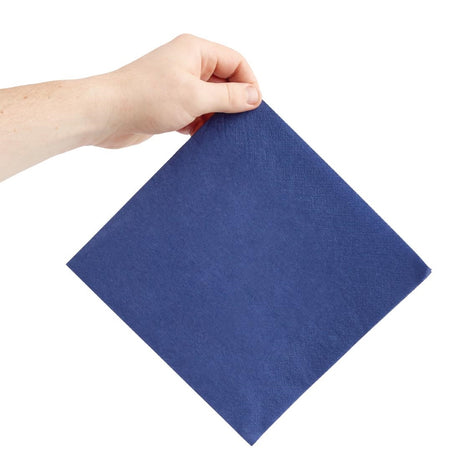 Fiesta Recyclable Dinner Napkin Dark Blue 40x40cm 2ply 1/4 Fold (Pack of 2000) - FE240  Fiesta
