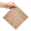 Fiesta Recyclable Recycled Dinner Napkin Kraft 40x40cm 2ply 1/4 Fold (Pack of 2000) - FE242  Fiesta