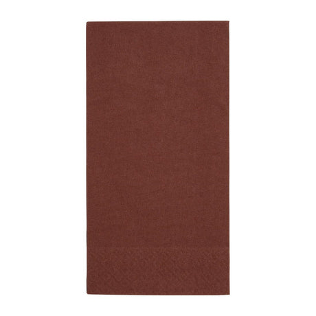 Fiesta Recyclable Dinner Napkin Mocha 40x40cm 2ply 1/8 Fold (Pack of 2000) - FE245  Fiesta