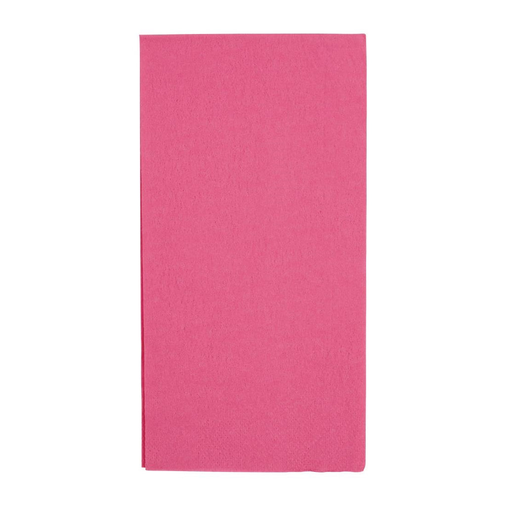Fiesta Recyclable Dinner Napkin Pink 40x40cm 2ply 1/8 Fold (Pack of 2000) - FE246  Fiesta
