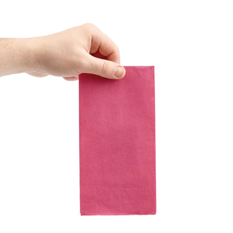 Fiesta Recyclable Dinner Napkin Pink 40x40cm 2ply 1/8 Fold (Pack of 2000) - FE246  Fiesta