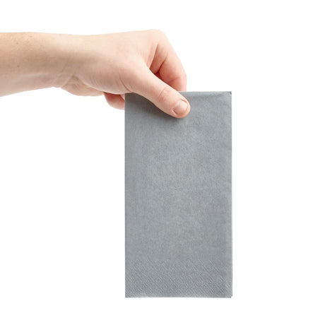 Fiesta Recyclable Dinner Napkin Grey 40x40cm 2ply 1/8 Fold (Pack of 2000) - FE247  Fiesta