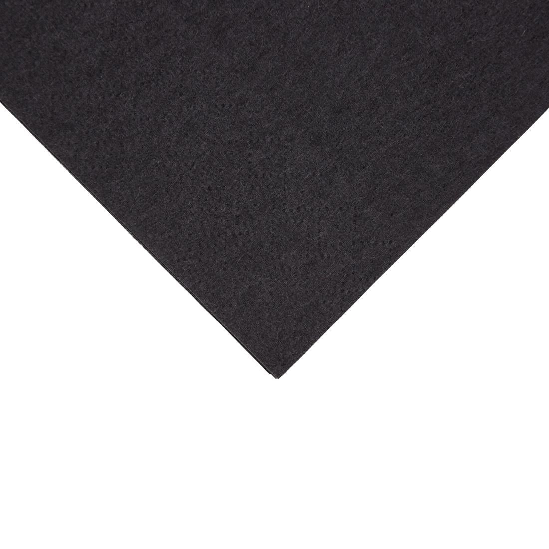 Fiesta Recyclable Dinner Napkin Black 40x40cm 2ply 1/8 Fold (Pack of 2000) - FE249  Fiesta