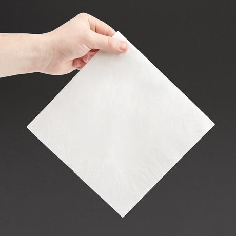 Fiesta Recyclable Dinner Napkin White 40x40cm 3ply 1/4 Fold (Pack of 1000) - FE251  Fiesta