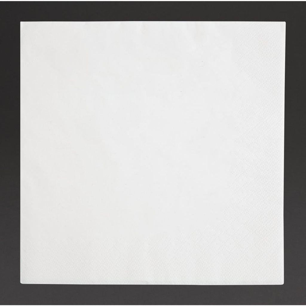 Fiesta Recyclable Dinner Napkin White 40x40cm 3ply 1/4 Fold (Pack of 1000) - FE251  Fiesta