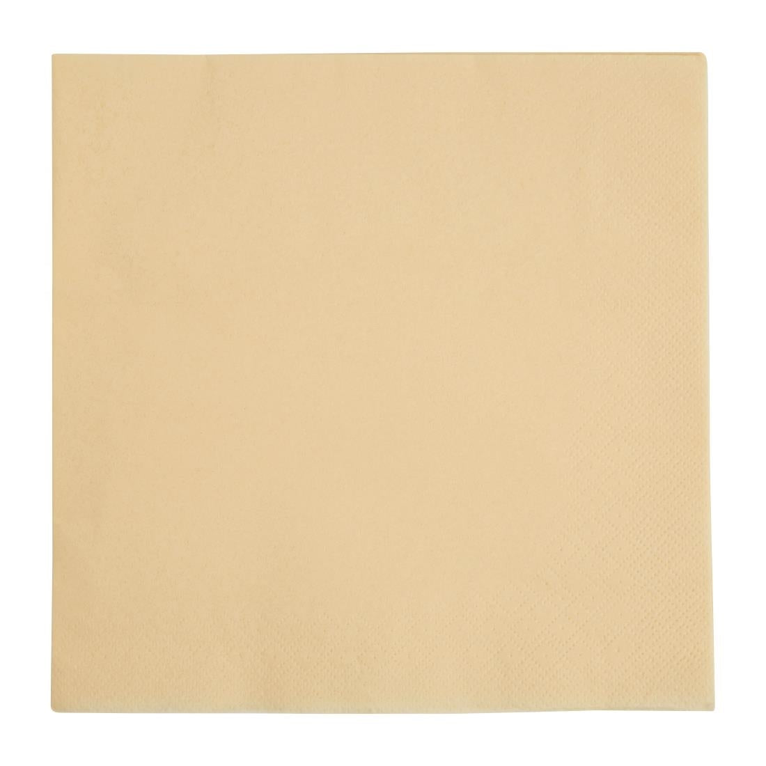Fiesta Recyclable Dinner Napkin Cream 40x40cm 3ply 1/4 Fold (Pack of 1000) - FE252  Fiesta