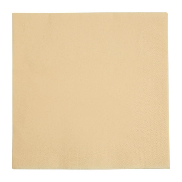Fiesta Recyclable Dinner Napkin Cream 40x40cm 3ply 1/4 Fold (Pack of 1000) - FE252  Fiesta