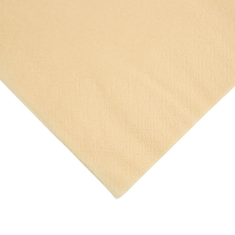 Fiesta Recyclable Dinner Napkin Cream 40x40cm 3ply 1/4 Fold (Pack of 1000) - FE252  Fiesta